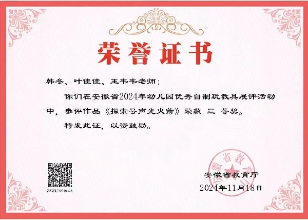 贊！廬陽教育發展集團榮獲省級榮譽！